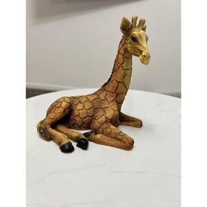 Vintage Castagna Original Giraffe Blonde Brown Sculptured Figure Statue 5"  1998